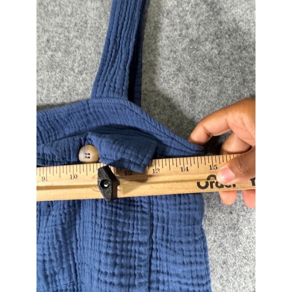 Sezane Blue Button-Down Blouse - image 3